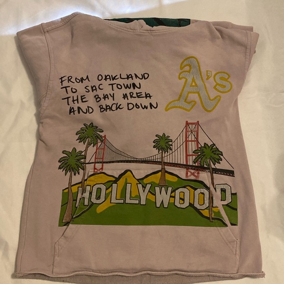 Homme Femme La Cali to NYC Hoodie Blue HF x Kool Kiy Sz: Small